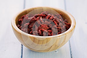 berries goji in bowl