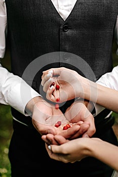 Berries in hand