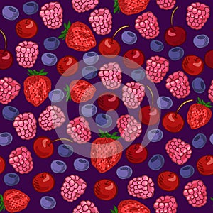 Berries Seamless Pattern