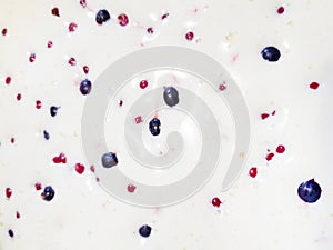 Berry Biscuit Pie before Baking. homemade pastry abstract background