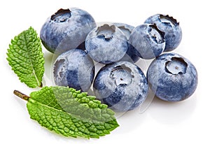 Berry blueberry with leaf mint large Fruity