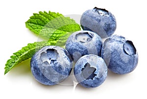 Berry blueberry with leaf mint large Fruity