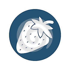 Berry Line Vector Icon which can easily modify