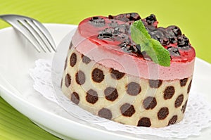 Berry mousse cake