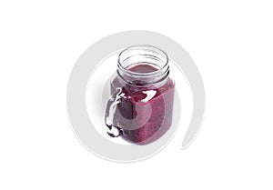 Berry smothie isolated on white background. Fruit smoothie.