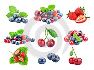 Berry theme mix composed of different images.