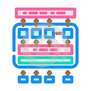 bert bidirectional encoder representations transformers color icon vector illustration