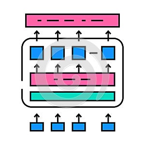 bert bidirectional encoder representations transformers icon color illustration