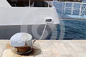 Berth on the seashore for mooring boats and yachts