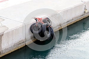 Berth on the seashore for mooring boats and yachts