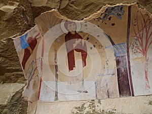 Bertubani David Gareja cave church fresco