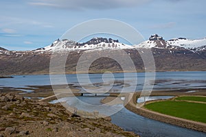 Berufjordur fjord in East Iceland photo