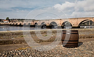 Berwick Bridge - spans the river Tweed between Berwick and Tweedmouth