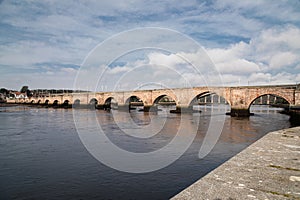 Berwick Bridge - spans the river Tweed between Berwick and Tweedmouth