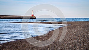 Berwick Lighthouse and beach