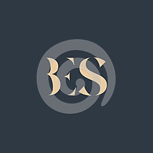 BES abstract letter logo