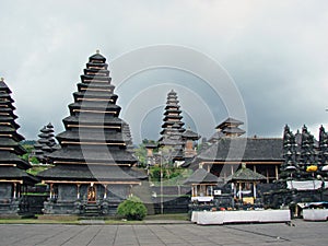 Besakih, temple. the largest Hindu temple in Bali. A complex of temples in the village of Besakih on the slopes of Mount Agung in