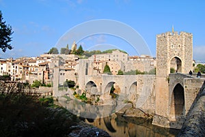Besalu, medieval town in Catalonia Spain