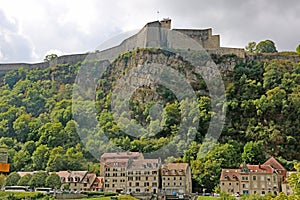 Besancon Citadel from the River Doubs