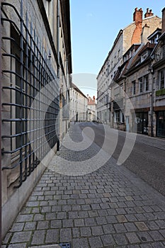 Besancon in quarantine with no one in the street