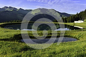 Beschneiungsspeicher lake