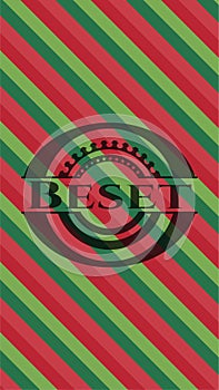 Beset christmas style emblem. Vector Illustration. Detailed