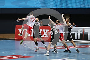 Besiktas MOGAZ HT and Dinamo Bucuresti Handball Match