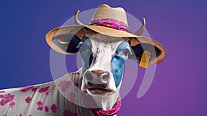 The Bespectacled Bovine: A Visionary Cattle