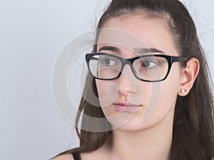 Bespectacled Teen Girl