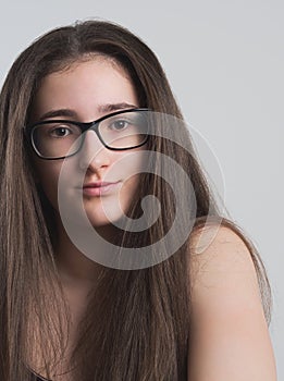 Bespectacled Teen Girl