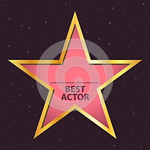 Best Actor Famous People Star Symbol