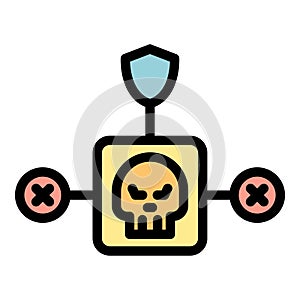 Best antivirus icon vector flat
