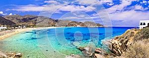 Best beaches of Ios island. Greece