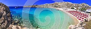 Best beaches of Mykonos island, Greece