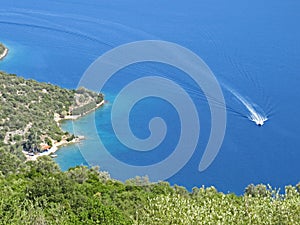 Best beaches of Pelion peninsula. Open sea. Pagasetic gulf. Greece.