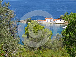 Best beaches of Pelion peninsula. Pagasetic gulf. Greece.