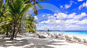 Best beaches and tropical holidays of Mauritius island. Trou aux biches photo