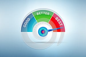 Best Better Good comparative concept