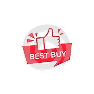 Best buy button. Vector on isolated white background. EPS 10