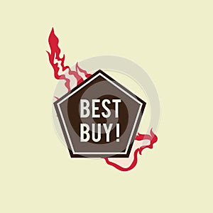 best buy label design. Vector illustration decorative design