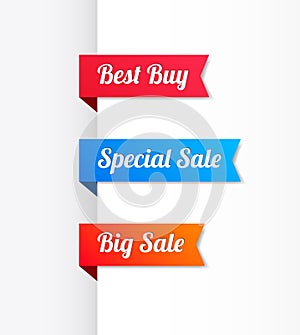 Best Buy, Special Sale & Big Sale Ribbons