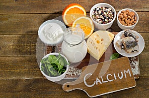 Best Calcium Rich Foods Sources. Healthy eating photo