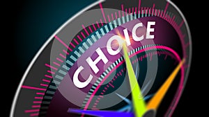 Best Choice concept background