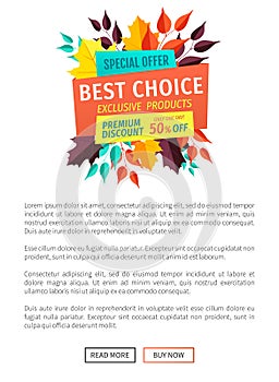 Best Choice Exclusive Offer Vector Illustration