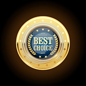 Best choice golden insignia - medal photo