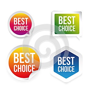 Best Choice label tag set