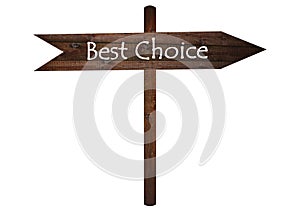 Best choice Records sign on a wooden board.