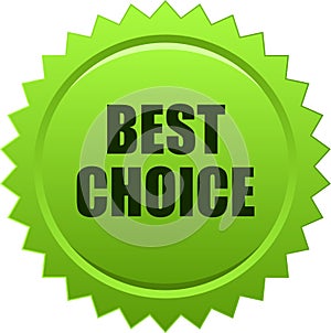 Best choice seal stamp green