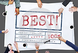 Best Choice Seller Award Finest Certificate Graphic Concept