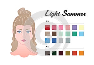 Best colors for Light Summer color type